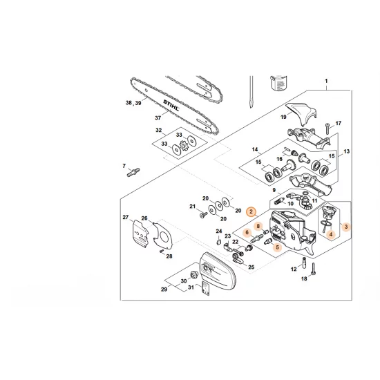 STIHL  Obudowa 4182 640 1400